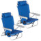AKTIVE Pack 2 sillas de Playa Plegables, Ancho XXL, 50x53x78 cm, 5 Posiciones, Color Azul, Soportan 110 kg, Incluyen cojín, Asas de Transporte, Bolsillos, Bolsa térmica, Tejido poliéster (85477)