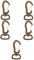 Yardwe 5St Outdoor-Hakenkarabiner selbstverriegelnde Karabinerhaken Karabiner mit Karabinerhaken Grad schwenkbarer Karabiner Schnellverschluss Karabiner dreieckiger Karabiner Clip