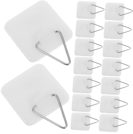 HOMSFOU Plates 30pcs Decorative Plate Hangers Adhesive Hooks for Display Easy Install