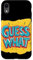 iPhone XR Vibrant Guess What Graphic Statement Costume Case