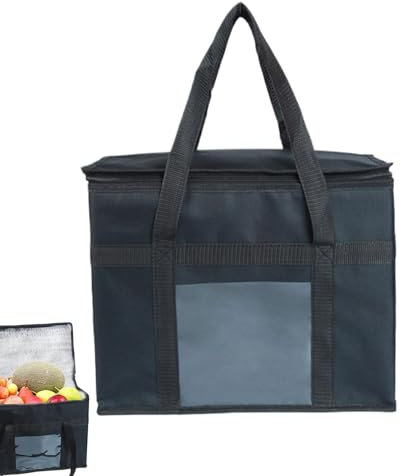 Ancsttu Isoliertes Food -Bag Camping, Campingkühler -Taschen isoliert - 42L Isolierter Beutel tragbarer wasserdicht wiederverwendbarer Lebensmittelfall,Oxford Stoff Handheld Food Drink Container,