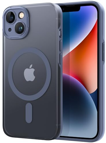 GOODVISH Magnetisch für iPhone 13 Hülle und iPhone 14 Hülle mit Kameraschutz, Handyhülle Kompatibel mit Magnet, Stoßfeste AntiFall Translucent Case für iPhone 13 / iPhone 14 6,1 Zoll, Ozean Blue
