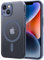 GOODVISH Magnetisch für iPhone 13 Hülle und iPhone 14 Hülle mit Kameraschutz, Handyhülle Kompatibel mit Magnet, Stoßfeste AntiFall Translucent Case für iPhone 13 / iPhone 14 6,1 Zoll, Ozean Blue