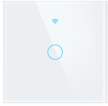 Juqoyue Luz de Pared Táctil Inalámbrica Inteligente de 1, 2, 3, 4 Vías, 220 V, con Botón de Interruptor, WiFi, 433 MHz, Sin Neutro