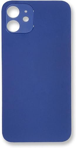RJMOBILE iPhone 12 Replacement BLUE Glass Back Cover Rear Housing, Professional