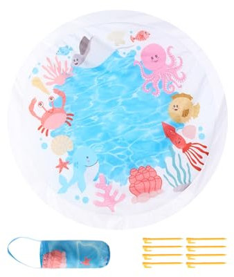 Children's Pool | Portable Pool Cover, Foldable Non-Slip Square Mat for Small Children