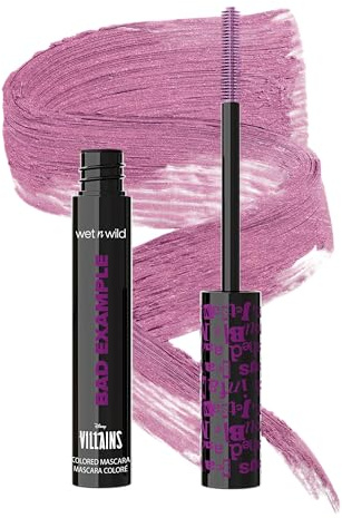Wet n Wild x Disney Villains Bad Example Color Mascara, Mascara Coloré Volumateur Rose Vif - Inspiré de Cruella d'Enfer, All Sass