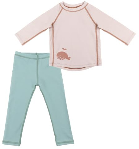 LaLoona Baby UV Schutz Badeset | Lange Badehose und Schwimmshirt mit UPF 80+ | UV Kleidung schnelltrocknend & Oeko-TEX Standard 100 geprüft
