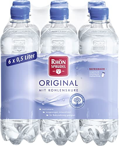 Rhönsprudel mit Kohlensäure Mineralwasser EINWEG (6 x 0,5 l)