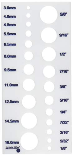 Artistic Wire 22-Hole Plastic Drawplate 4 to 16mm