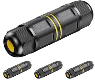 ledscom.de 4 Stück Kabelverbinder für außen, IP68, Muffe für 5-12mm Kabel-Durchmesser