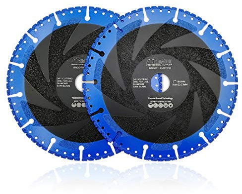 SHDIATOOL Disco de Corte de Diamante 2 Piezas 180mm Metal Hoja de Sierra para Todo Uso