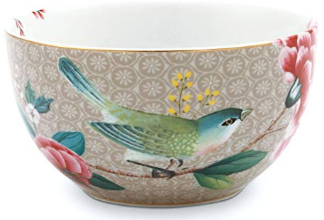 Essenza Home Pip Studio 26-51003123 Blushing Birds Bowl Khaki 12 cm (1 Stück)