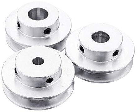 Unbekannt Riemenscheibe, 40 mm, Einzelrille, 4-12 mm, feste Bohrung, für Motorwelle 6 mm Riemen, 12mm, 1