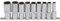 OC-PRO 9 Douilles Longues 1/2 12 Pans 10-24mm
