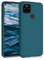 kwmobile Custodia Compatibile con Google Pixel 4a 5G Cover - Back Case per Smartphone in Silicone TPU - Protezione Gommata - petrolio matt