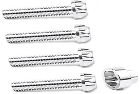 THua store Tornillos anti robo de seguridad de pernos Tornillos de pernos M6 M8 M10 Tornillo de tornillo 304 imposible de acero a la bicicleta de montaña Accesorios for automóviles DIRIGIÓ Luz