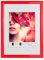 IDEAL TREND Moderner Bilderrahmen mit echtem Glas für wertvolle Erinnerungen Bilder Foto Rahmen mit abgerundetem Profil: Farbe: Rot | Format: 30x40