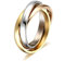 Mesnt Alliance Homme | Bague Fiançailles Croix à Trois Anneaux en Acier Inoxydable pour Femme Homme Argent Or Rose Or, Taille 49