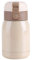 Mini acero inoxidable, 200ML acero inoxidable doble pared vacío aislado vaso de vacío de doble pared taza térmica de viaje botella de agua al aire libre portátil té café comida 180ml bei