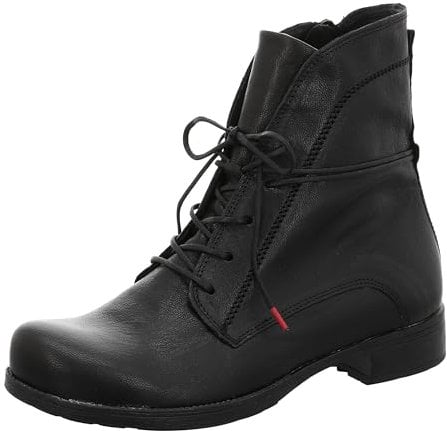 THINK! Damen Denk leicht gefütterte nachhaltige Stiefelette, 0000 SCHWARZ, 38 EU