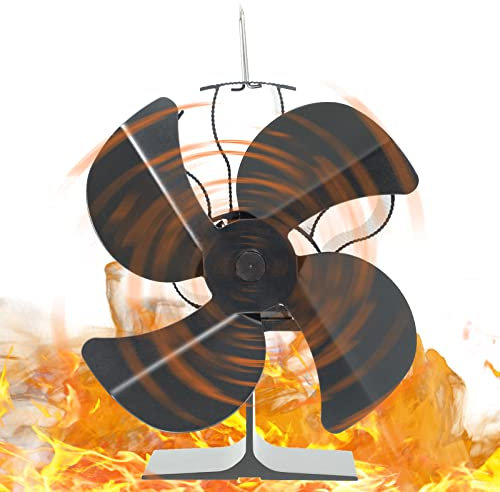 smashing Wärmebetriebene Herdventilatoren - Nicht elektrischer Holzofenventilator | Thermoelektrische Holzofenventilatoren für Scheitholz-, Holz- und Pelletöfen, sparen Energie und effiziente