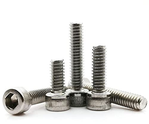 2/10/50pcs 0# 2# 4# 6# 8# 10# 12# Fine Coarse Thread 304 Stainless Steel Hex Hexagon Socket Allen Cap Head Bolt Screw-10pcs UNF 10-32,1-1/4