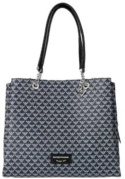 Emporio Armani BORSA SHOPPING 2 MANICI E TRACOLLA Nero