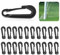 20PCS Durable Football Net Clips, White Plastic Soccer Goal Net Clips for Secure and Easy Application, Universal Size - Fits Most Sports Nets Brand: penmol