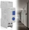 Treppenhausautomat 230V, Elektronisch Treppenhausautomat 16A 230V Treppenhauslichtschalter DIN-Schiene Installierbarer Treppenhausautomat Hutschiene 3- oder 4-Draht-Installation 1 Modul