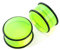 Beydodo Ohr Plug Tunnel 8MM Acryl, Piercing Tunnel Set Massiv Bicolor Ohr Expander Ohrringe Plugs Damen Herren Blau Schwarz