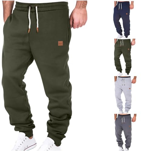 AEGJEGVD 2025 Bas de Jogging Homme Pantalon Jogging Hommes Mode Training Pantalon de Survêtement Taille Élastique Casual Activewear Pantalons Homme Survetement Sportswear Pantalons de Travail
