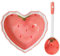 Cabilock 1 ensemble de bols à fraises en forme de cœur, cuillères, bols à salade, assiettes de service décoratives, assiettes de service résistantes à l'usure, accessoires de dessert en céramique
