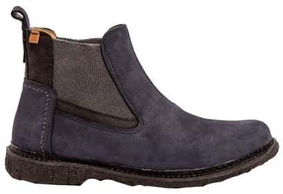 El Naturalista Damen Ankle Boots Yggdrasil, Frauen Stiefeletten,flach,Stiefel,Bootee,Booties,halbstiefel,Kurzstiefel,Ocean-Black,40 EU / 7 UK