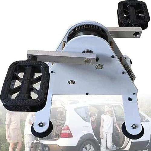 Generatore di Corrente a Pedale, Generatore a Pedale da 50 W/100 W, Generatore a manovella Doppia USB, Generatore di Corrente a Pedale di Emergenza Manuale, Generatore di Corrente per Bicicletta per