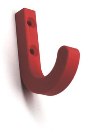 Generisch Kleider- & Handtuchhaken Slimline - In vielen Farben (3, Rot E12)