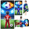 KIDSLOVE Personalisiert Fußball Strandtuch Mit Name, Personalisiertes Fußball Handtuch Badetuch Mit Name Mikrofaser Strandtuch Strand Groß 80x150cm Badetuch Junge Kinder (1,50 x 100 cm)