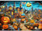HUADADA Puzzle 1000 Teile für Erwachsene und Kinder, Impossible Game, Puzzles-Geschenk, Clevere Rätsel, Puzzles Farbenfrohes, Puzzle mit Halloween Village-Motiv