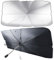 Parasol Paraguas para Coche Delantero, Plegable y Anti UV Rayos, para Sol Paraguas Parabrisas para Coches, SUV, Camiones (125 x 65CM)