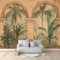 Papier Peint de Photo Palmiers Plantes Arches 200x140 cm Papier Peint Panoramique Papier Peint intissé Murale Pour Chambre De Fille, Garçon, Chambre De Bébé Salon Chambre Décor