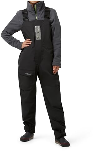crazy4sailing Damen Stavanger II Offshore Segelhose – wasserdicht 30.000 mm, atmungsaktiv 10.000 g/m²/24 h, robuste Funktionshose mit Verstärkungen & verstellbaren Trägern