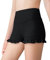 Haloumoning Mädchen Sport Shorts Yoga Tanzen Kurze Hose Sommer Sportliche Rüschen Leggings High Waisted Gymnastics Hot Pants Schwarz 120