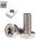 runhuabaihuo Motorrad-Motorrad-Batterieklemmen-Muttern- und Schraubensatz M6x12mm-Set