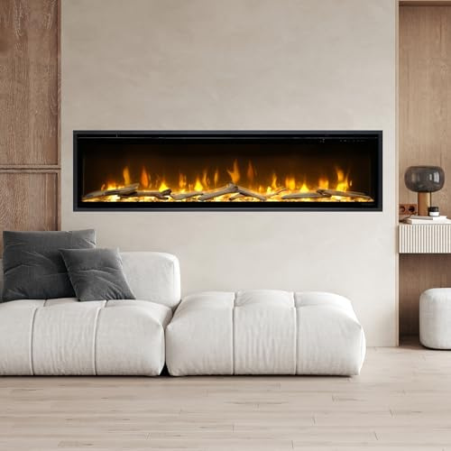 Dimplex Ignite Evolve Elektro-Wandkamin Optiflame: 156 cm / 60 - Ohne Eichenholz