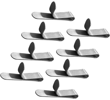 iplusmile 8 Stück Kuchenringfixierclip Kuchenring Befestigung Verstellbare Kuchenring Clips Tortenring Halter Kuchenring Zubehör Backzubehör Kuchen Backvorgänge Rostfreier Stahl Silver