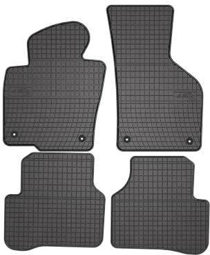 Wielganizator SolidPRO Gummimatten passend für Volkswagen CC (2012-2017) | Qualität: Premium - Genaue Passform, rutschfest 4-teilig Fußmatten- Schwarz