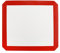 Alfombrilla de silicona multiusos antiadherente para hornear sartenes y horno tostador, blanco y rojo, 29 x 26 cm