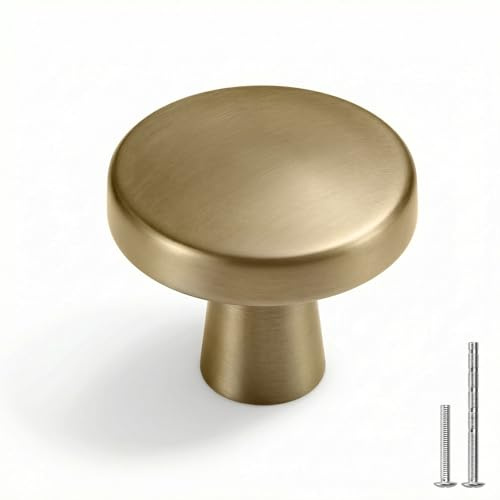 Goldenwarm 5 Stück Möbelknöpfe Champagner Gold, Schrankknöpfe Vintage Möbelknöpfe Für Bettschränke, Kleiderschränke Vintage Knöpfe Schubladenknöpfe Zinklegierung
