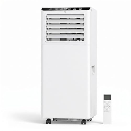 Litake Aire Acondicionado Portátil 3 en 1 7000 BTU – Climatizador con Deshumidificador y Ventilador, Eficiencia Energética A+, Silencioso 51 dB, Kit de Ventana Incluido para Dormitorio u Oficina