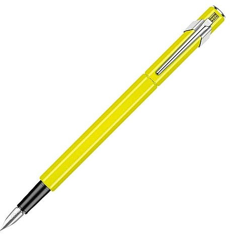 Caran d´Ache 0840.470 Füllhalter Fluo Line Gelb, 1 Stück (1er Pack)